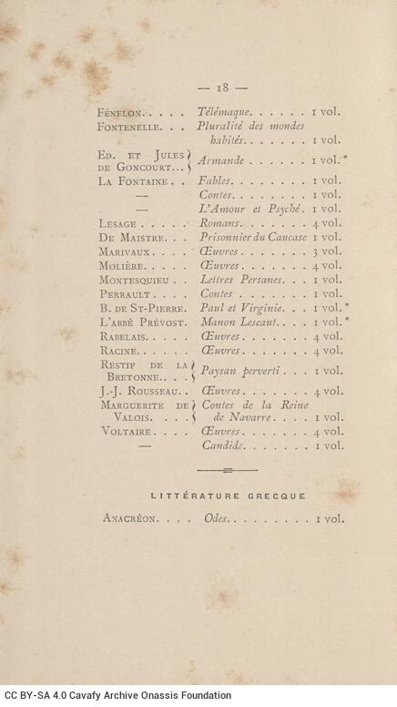 13.5 x 8 cm; 16 s.p. + 140 p. + [IV] p. + 32 appendix p., price of the book “2 francs” on its spine. L. 1 bookplate CPC o